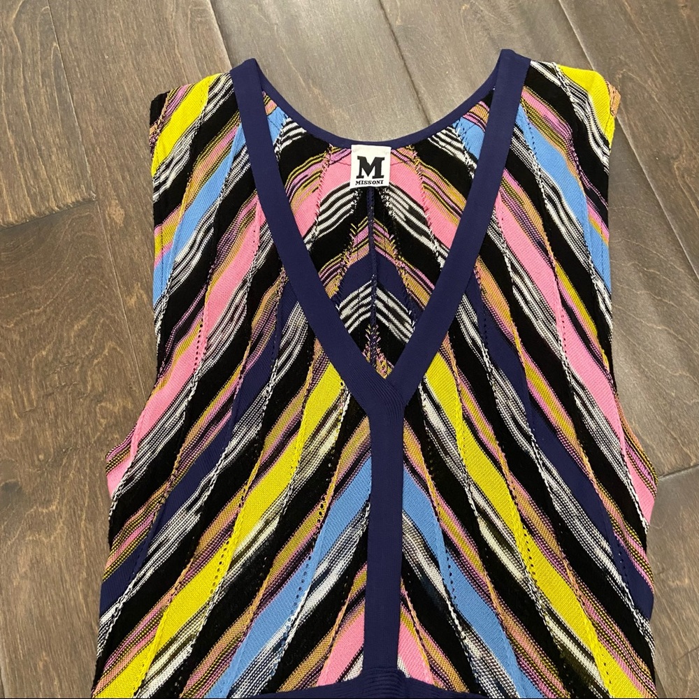 Missoni Multicolor Sleeveless Midi Dress size 10 - Picture 8 of 11